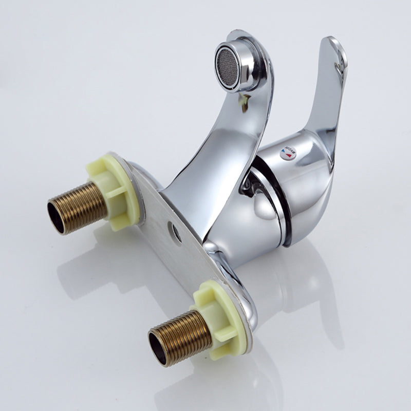 Lisslune | 1or2-Handle Brushed Nickel Widespread Faucet 2 Hole Center Set Sink Faucet