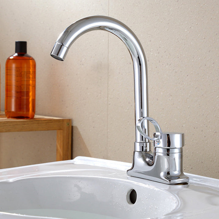 Lisslune | 1or2-Handle Brushed Nickel Widespread Faucet 2 Hole Center Set Sink Faucet