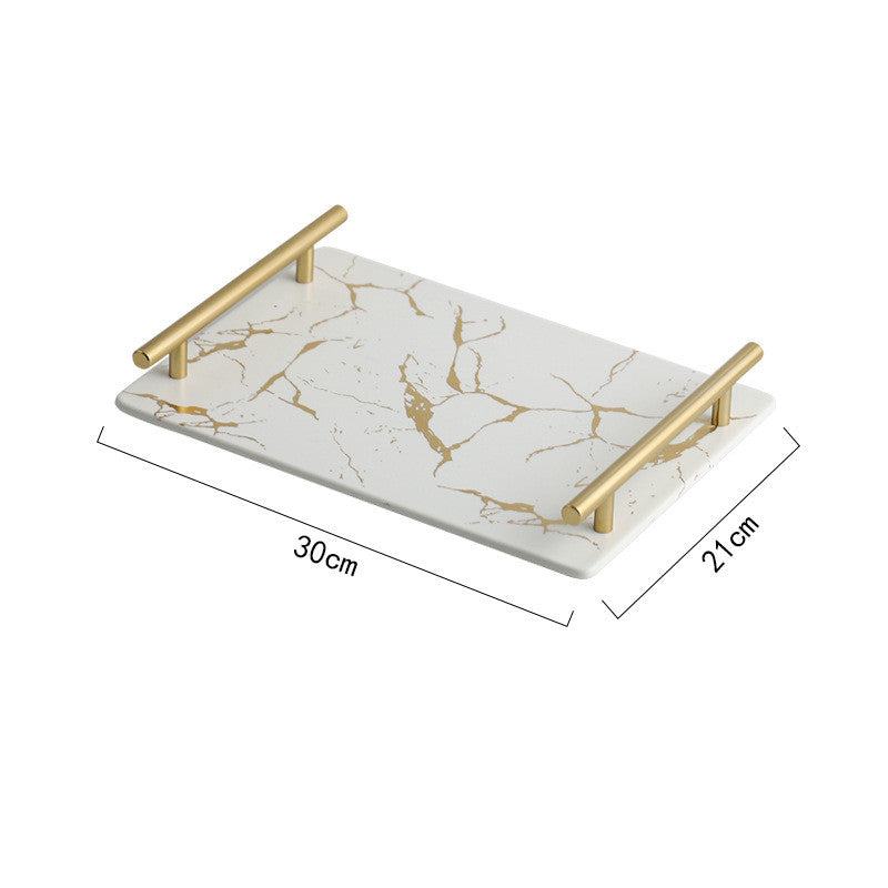 Rynx Elegance Marble Ceramic Tray