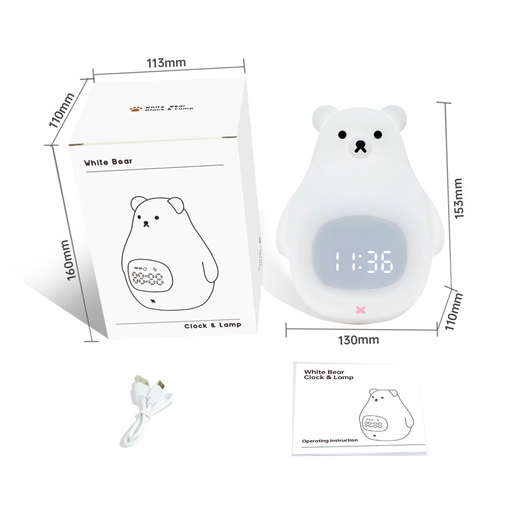 Lisslune | White Bear Light with Sleep Timer