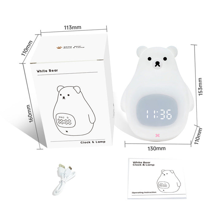 Lisslune | White Bear Light with Sleep Timer