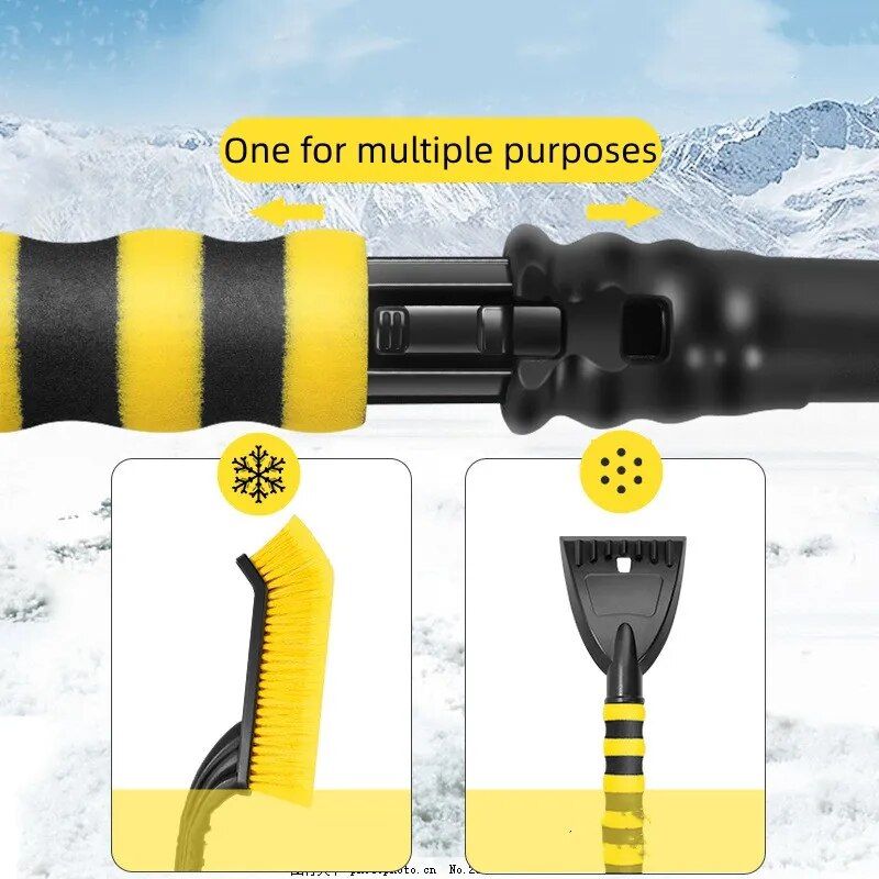 Lisslune | Expandable snow and ice car shovel with ergonomic foam handle