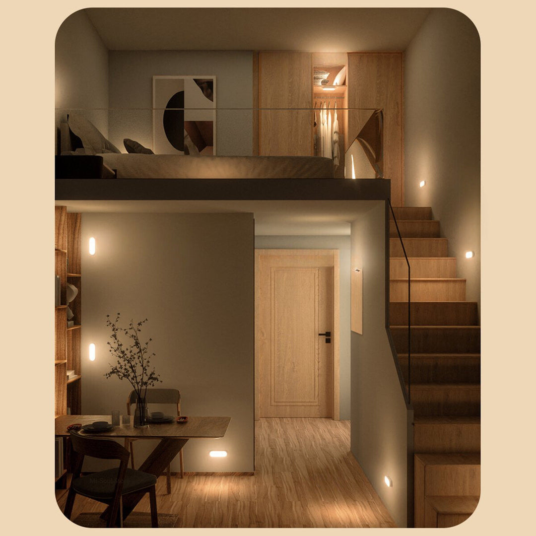 Lisslune | Smart Motion Sensor Wall Lamp | Wireless, Rechargeable & Ideal for Dark Corridors and Stairwells