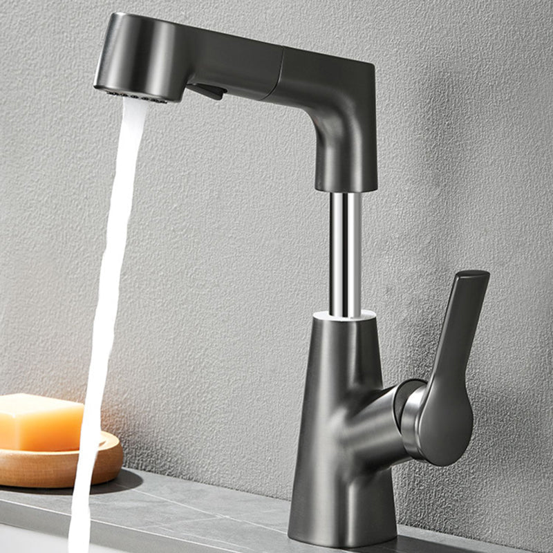 Lisslune | Modern 1-Lever Basin Faucet Round Basin Faucet Brass