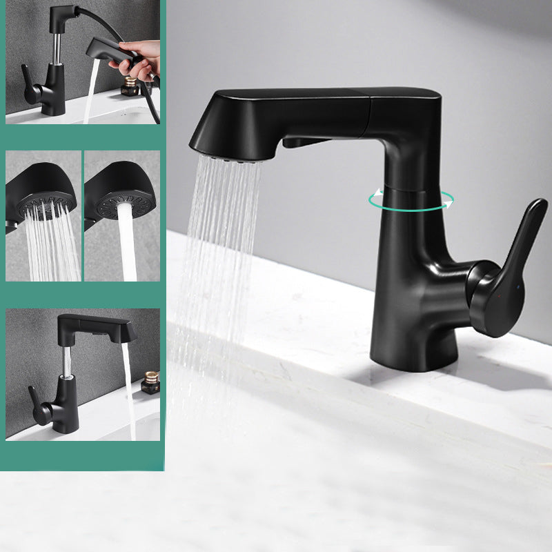 Lisslune | Modern 1-Lever Basin Faucet Round Basin Faucet Brass