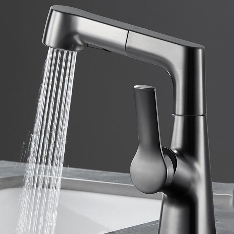 Lisslune | Modern 1-Lever Basin Faucet Round Basin Faucet Brass