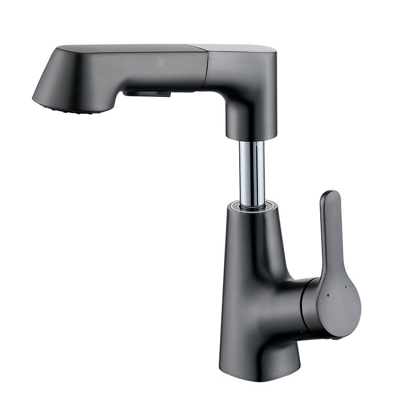 Lisslune | Modern 1-Lever Basin Faucet Round Basin Faucet Brass