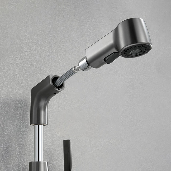 Lisslune | Modern 1-Lever Basin Faucet Round Basin Faucet Brass
