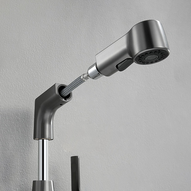Lisslune | Modern 1-Lever Sink Faucet Round Basin Faucet Brass