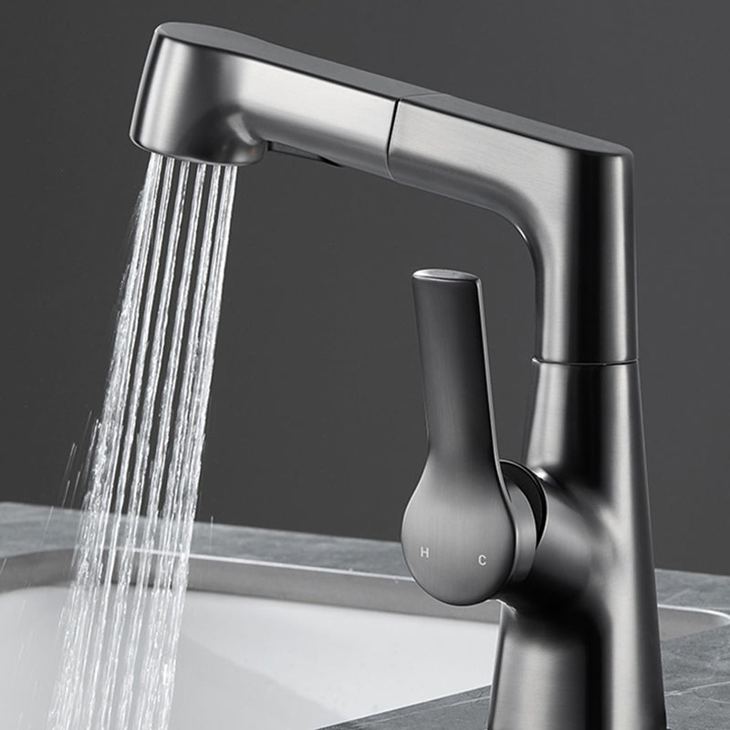 Lisslune | Modern 1-Lever Basin Faucet Round Basin Faucet Brass