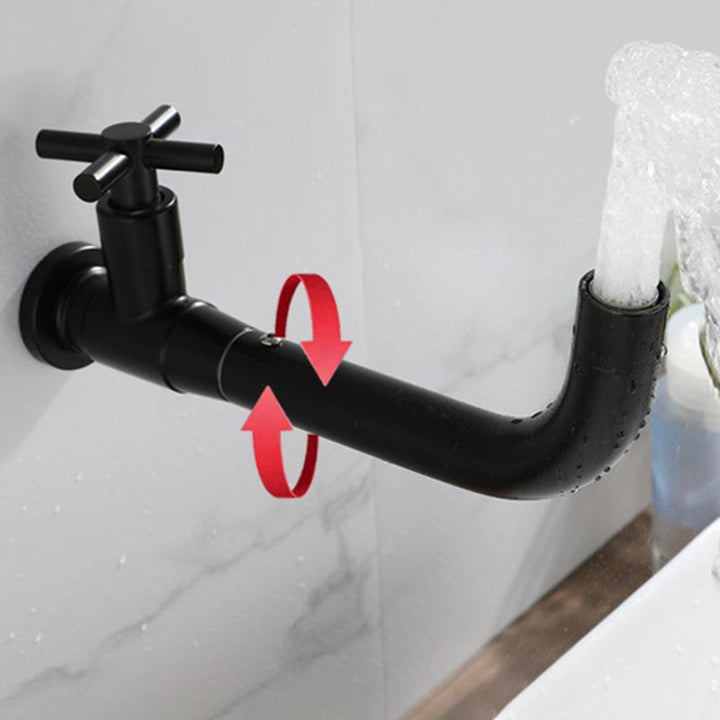 Lisslune | Modern 1-Hand Basin Mixer 1 Hole Wall Mounted Bathroom Faucet