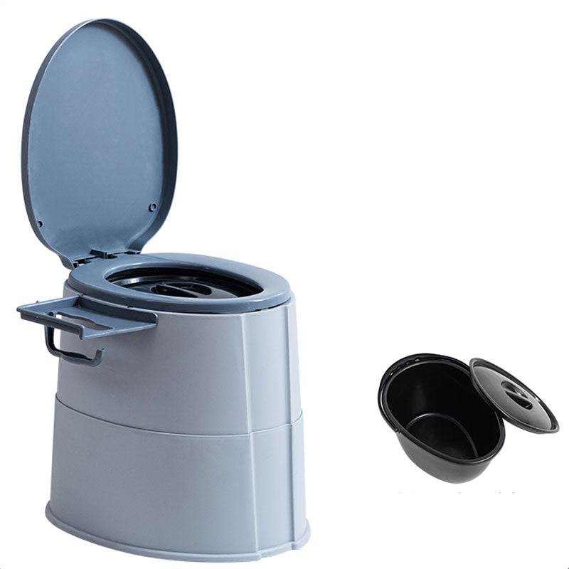 Lisslune | Modern Flush Toilet Plastic Round Floor Mounted Toilet Bowl for Bathroom