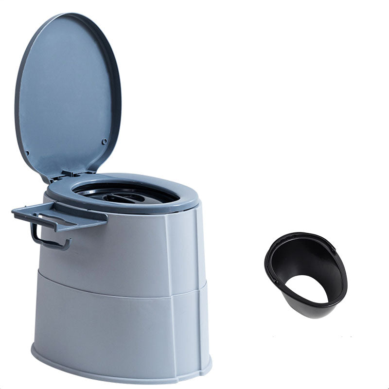 Lisslune | Modern Flush Toilet Plastic Round Floor Mounted Toilet Bowl for Bathroom