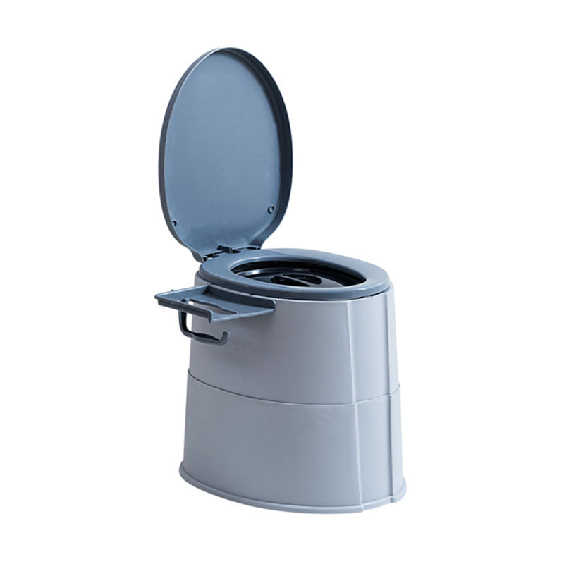 Lisslune | Modern Flush Toilet Plastic Round Floor Mounted Toilet Bowl for Bathroom