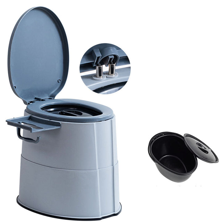 Lisslune | Modern Flush Toilet Plastic Round Floor Mounted Toilet Bowl for Bathroom