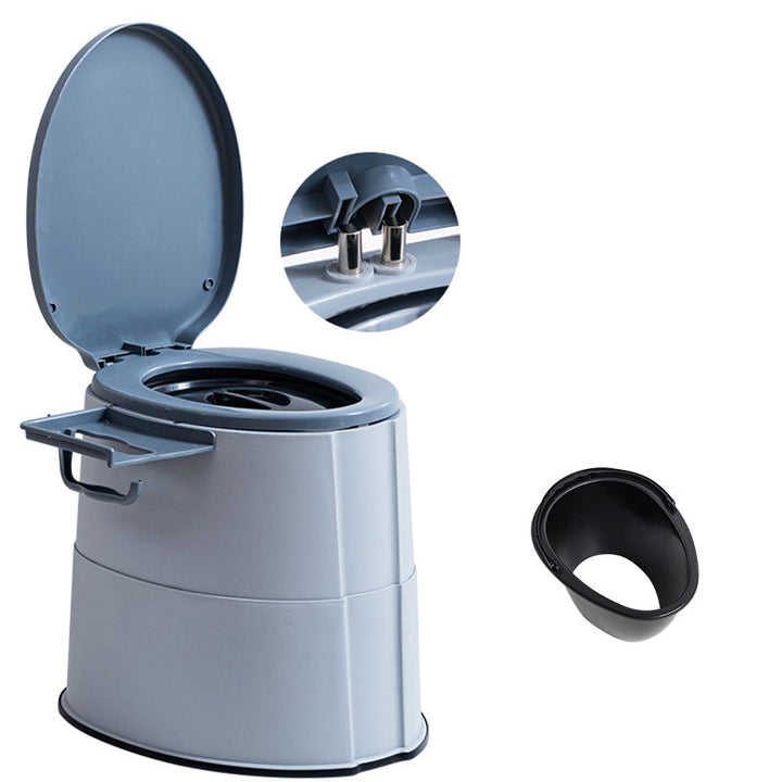 Lisslune | Modern Flush Toilet Plastic Round Floor Mounted Toilet Bowl for Bathroom