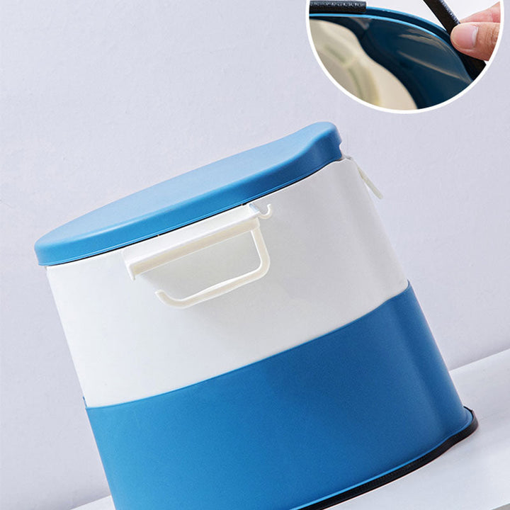 Lisslune | Modern Flush Toilet Plastic Round Floor Mounted Toilet Bowl for Bathroom