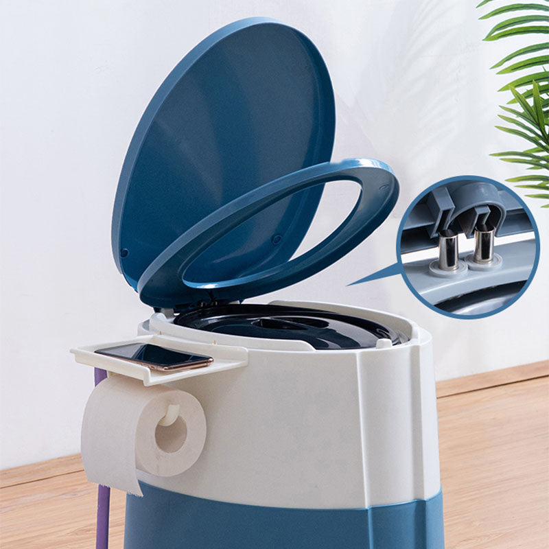 Lisslune | Modern Flush Toilet Plastic Round Floor Mounted Toilet Bowl for Bathroom