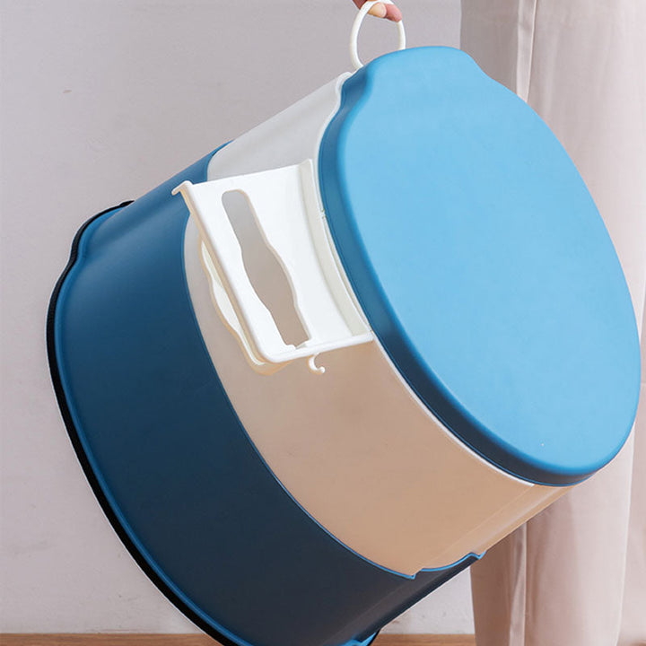 Lisslune | Modern Flush Toilet Plastic Round Floor Mounted Toilet Bowl for Bathroom