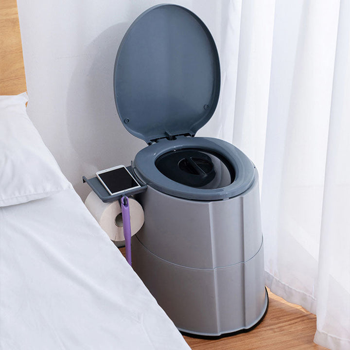 Lisslune | Modern Flush Toilet Plastic Round Floor Mounted Toilet Bowl for Bathroom