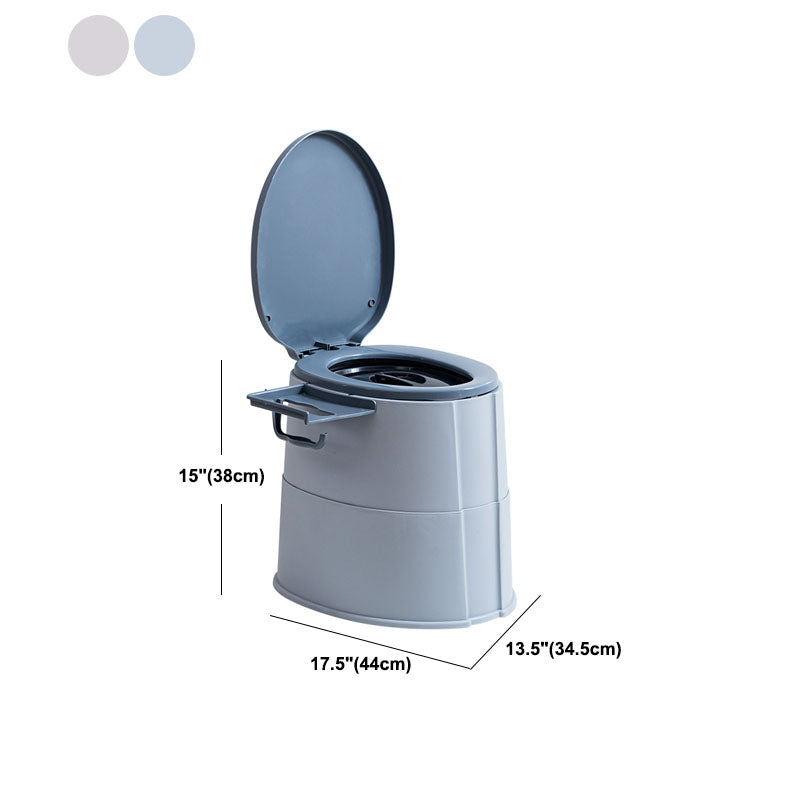 Lisslune | Modern Flush Toilet Plastic Round Floor Mounted Toilet Bowl for Bathroom