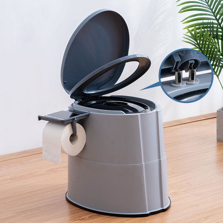 Lisslune | Contemporary plastic floor-mounted toilet bowl with toilet seat for the bathroom