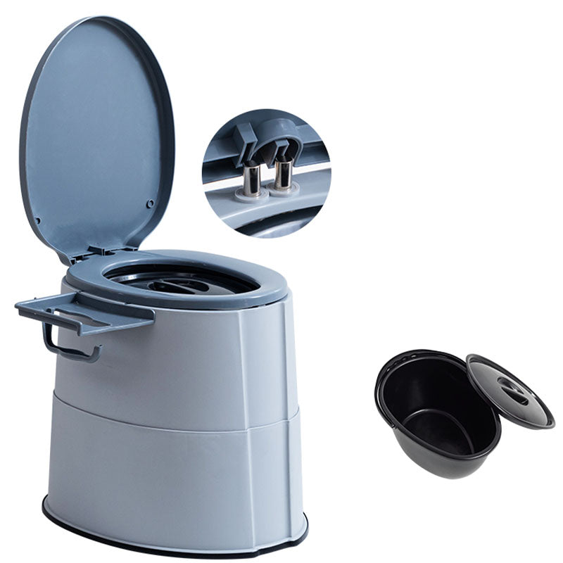 Lisslune | Contemporary plastic floor-mounted toilet bowl with toilet seat for the bathroom