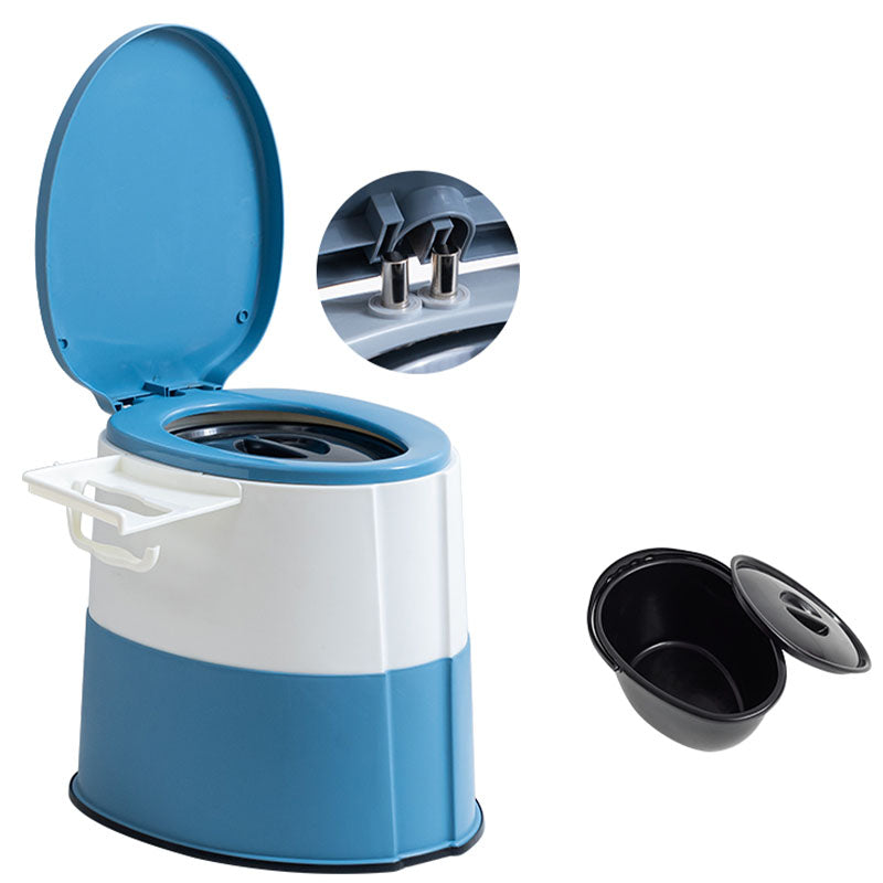 Lisslune | Contemporary plastic floor-mounted toilet bowl with toilet seat for the bathroom