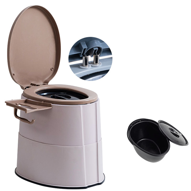 Lisslune | Contemporary plastic floor-mounted toilet bowl with toilet seat for the bathroom