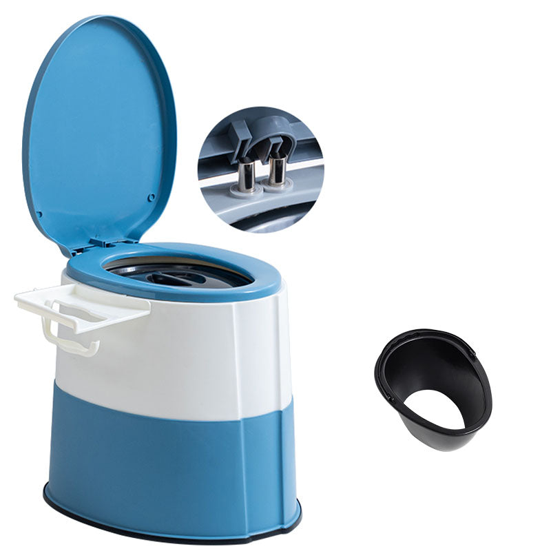 Lisslune | Contemporary plastic floor-mounted toilet bowl with toilet seat for the bathroom