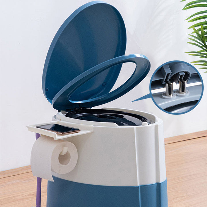 Lisslune | Contemporary plastic floor-mounted toilet bowl with toilet seat for the bathroom