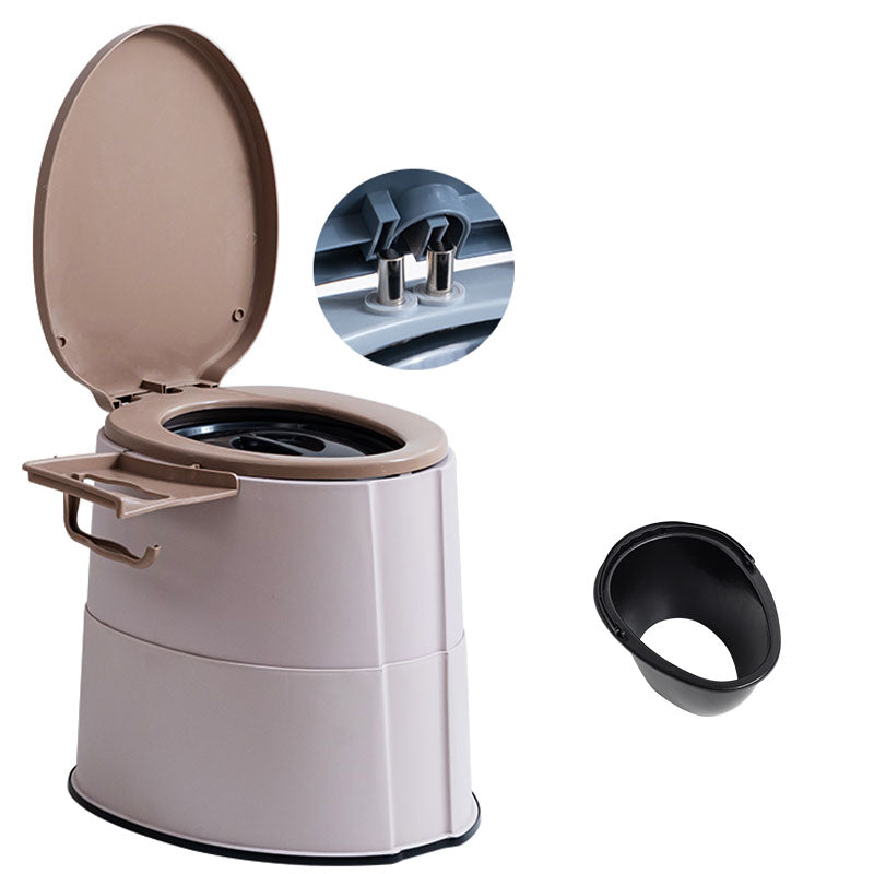 Lisslune | Contemporary plastic floor-mounted toilet bowl with toilet seat for the bathroom