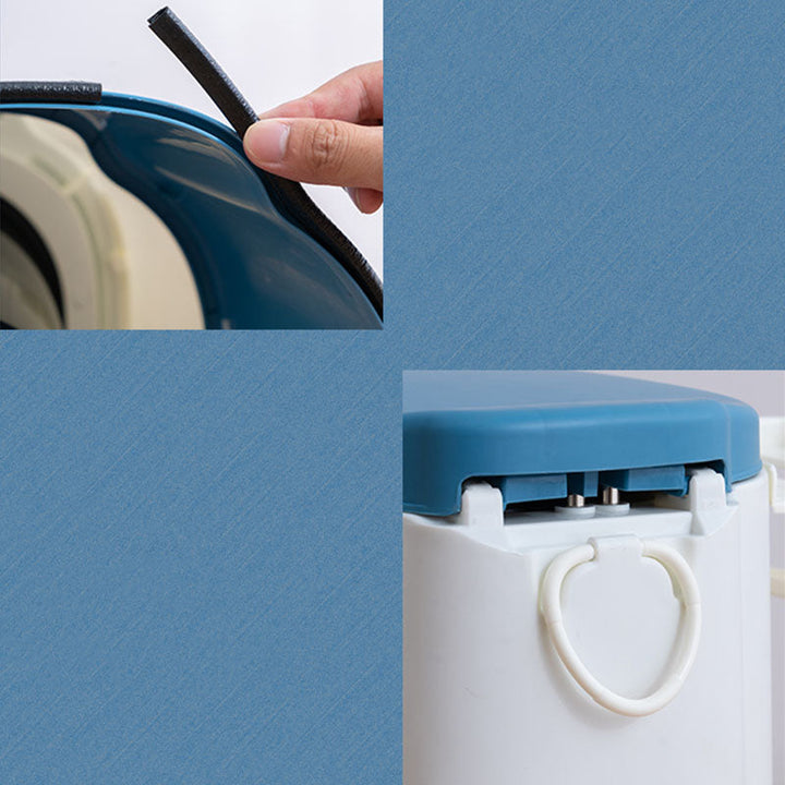Lisslune | Contemporary plastic floor-mounted toilet bowl with toilet seat for the bathroom