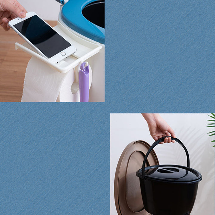Lisslune | Contemporary plastic floor-mounted toilet bowl with toilet seat for the bathroom