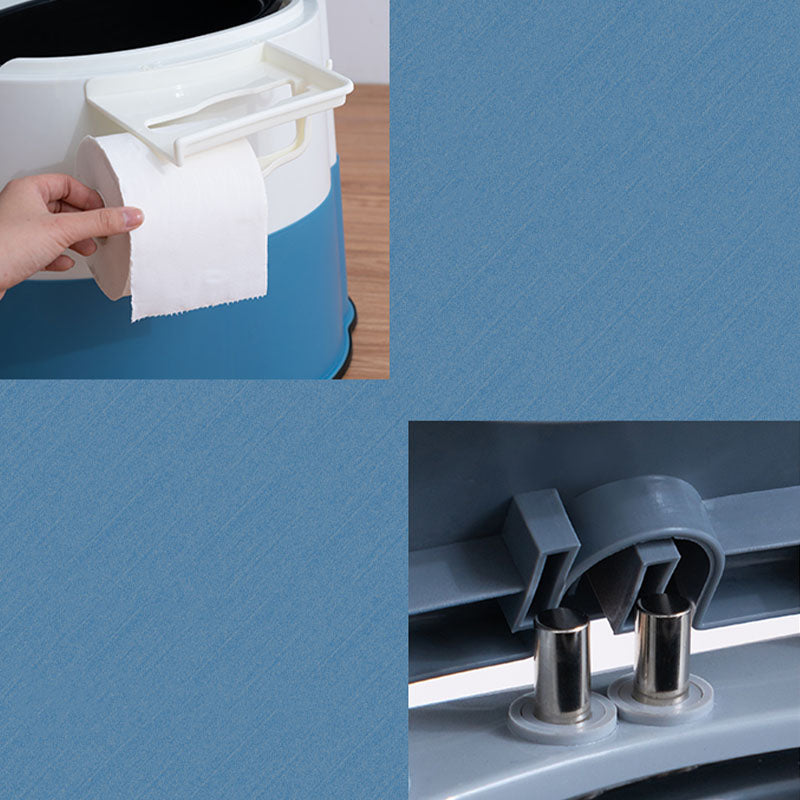 Lisslune | Contemporary plastic floor-mounted toilet bowl with toilet seat for the bathroom