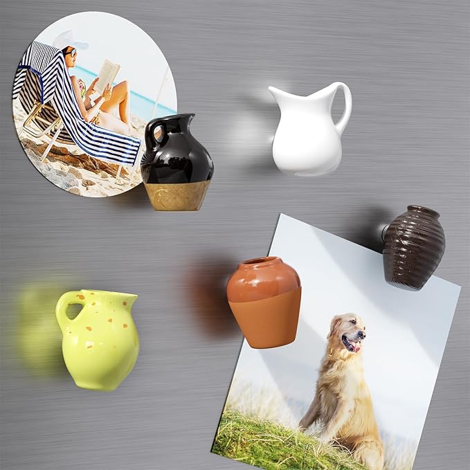 Lisslune | 3-piece set mini plant vases magnets for decorative and fresh accents