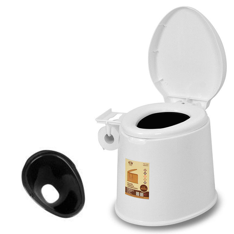 Lisslune | Modern Plastic Floor-Mounted Toilet Bowl with Seat for the Bathroom