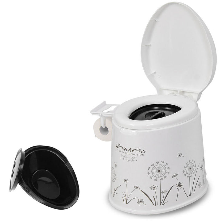Lisslune | Modern Plastic Floor-Mounted Toilet Bowl with Seat for the Bathroom
