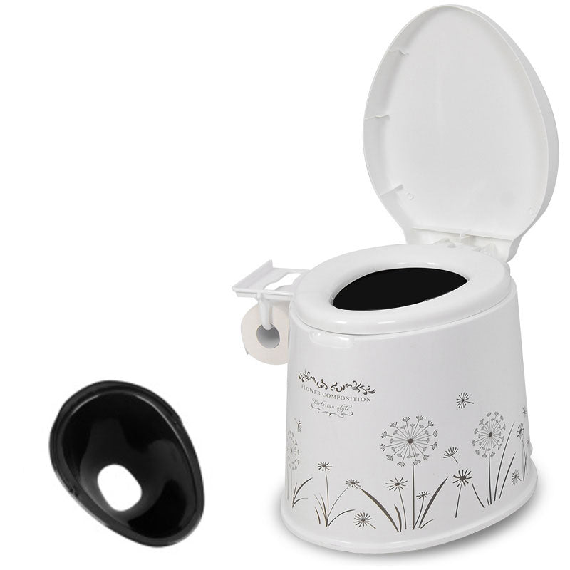 Lisslune | Modern Plastic Floor-Mounted Toilet Bowl with Seat for the Bathroom