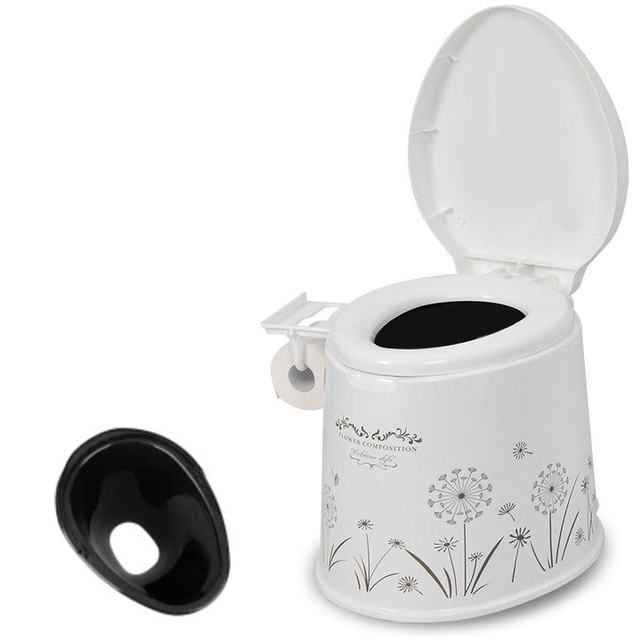 Lisslune | Modern Plastic Floor-Mounted Toilet Bowl with Seat for the Bathroom