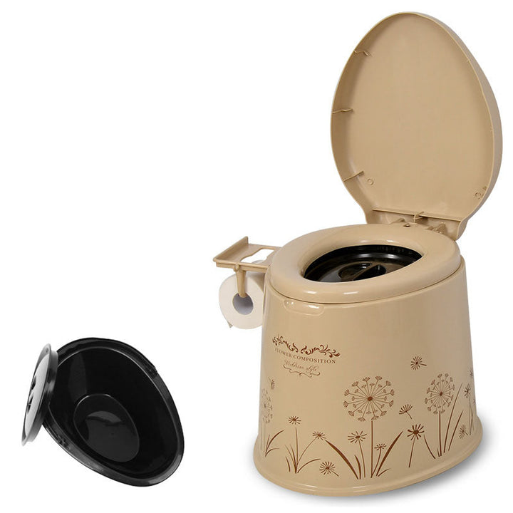 Lisslune | Modern Plastic Floor-Mounted Toilet Bowl with Seat for the Bathroom