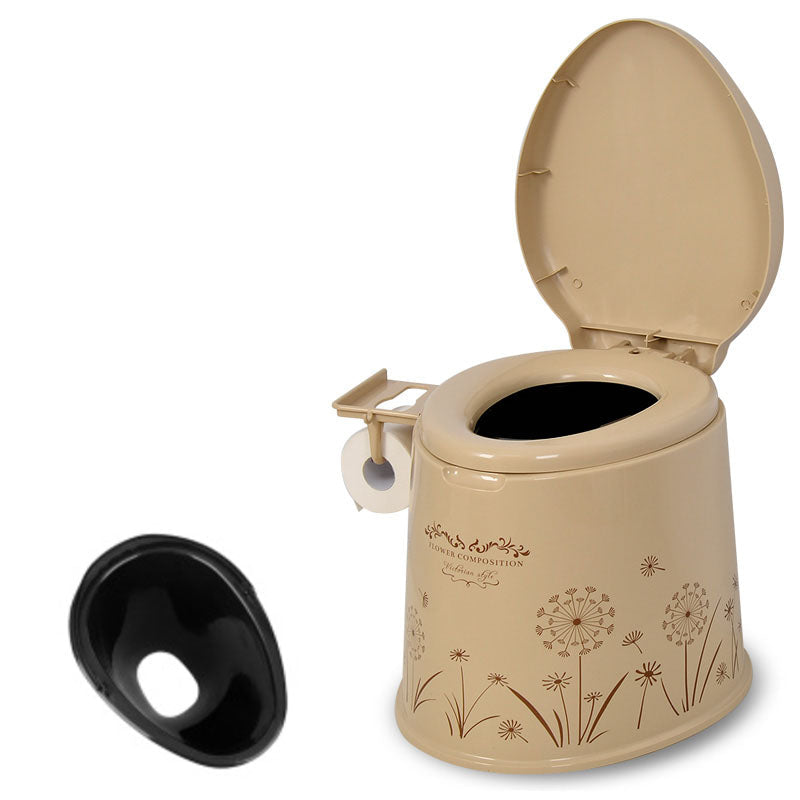 Lisslune | Modern Plastic Floor-Mounted Toilet Bowl with Seat for the Bathroom