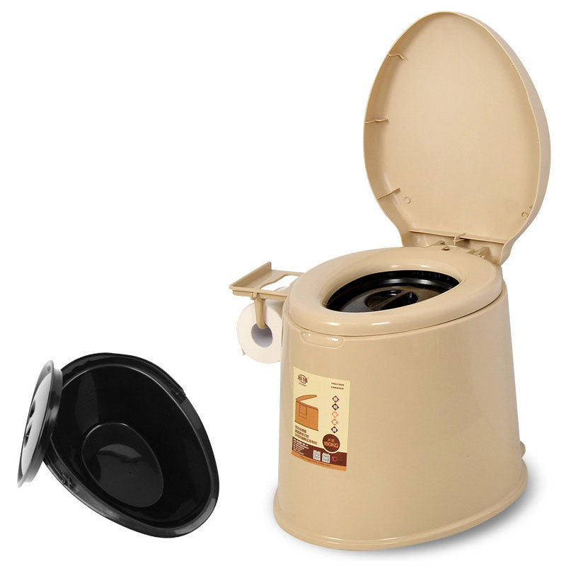 Lisslune | Modern Plastic Floor-Mounted Toilet Bowl with Seat for the Bathroom