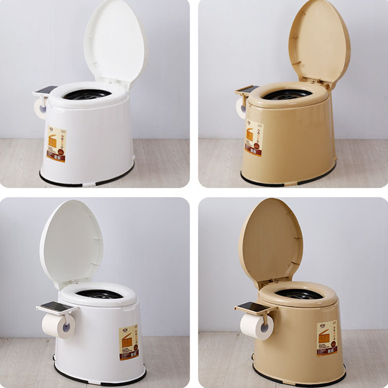 Lisslune | Modern Plastic Floor-Mounted Toilet Bowl with Seat for the Bathroom