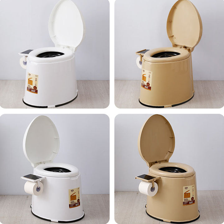 Lisslune | Modern Plastic Floor-Mounted Toilet Bowl with Seat for the Bathroom