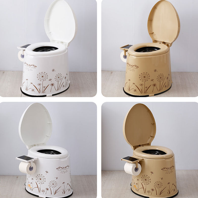 Lisslune | Modern Plastic Floor-Mounted Toilet Bowl with Seat for the Bathroom
