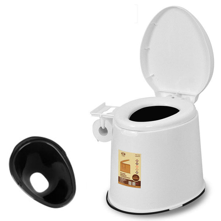 Lisslune | Modern Plastic Floor-Mounted Toilet Bowl with Seat for the Bathroom