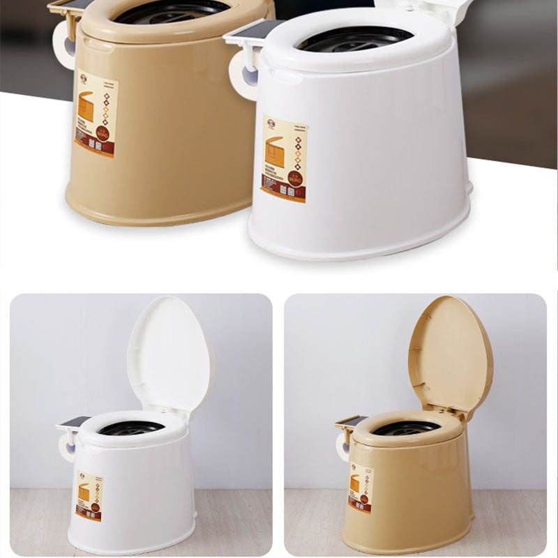 Lisslune | Modern Plastic Floor-Mounted Toilet Bowl with Seat for the Bathroom
