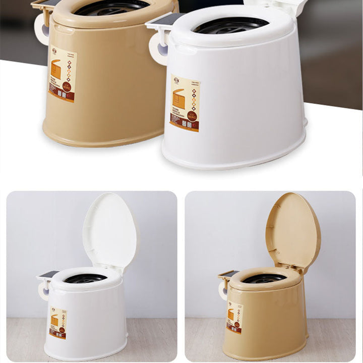 Lisslune | Modern Plastic Floor-Mounted Toilet Bowl with Seat for the Bathroom