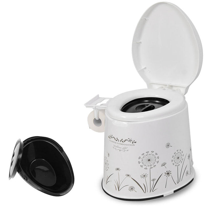 Lisslune | Modern Plastic Floor-Mounted Toilet Bowl with Seat for the Bathroom